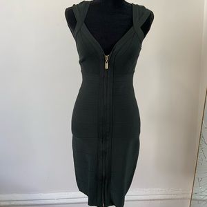 BEBE Bandage Dress  Deep Dark Green
